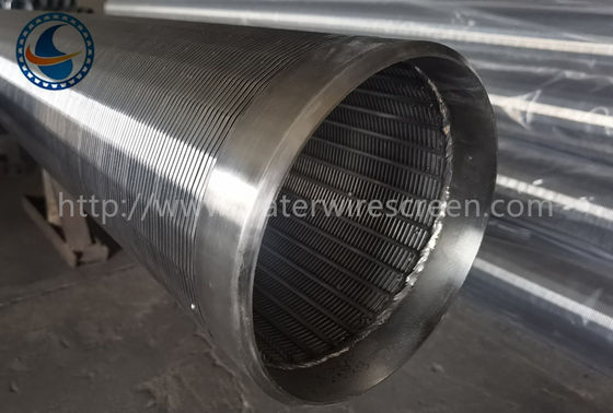 Stainless Steel Od168mm Wedge Wire Screen Pipe With 1.0mm Slot