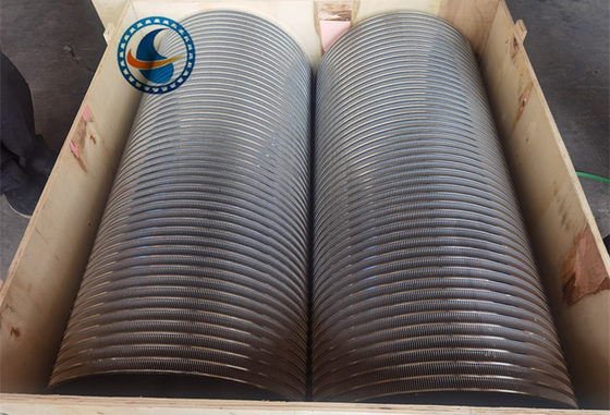 Stainless 304 25mm Dia Cylindrical Wedge Wire Screens Solid Liquid Separation