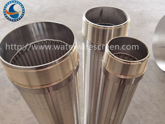 SS 4-1/2", 6-5/8", 8-5/8" Rod Based Continuous Slot Wedge Water Wire Screen