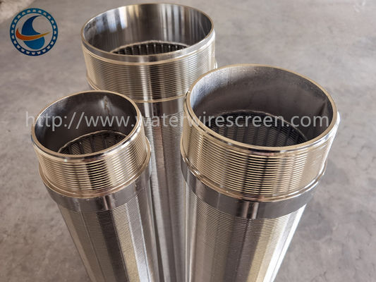 SS 4-1/2", 6-5/8", 8-5/8" Rod Based Continuous Slot Wedge Water Wire Screen