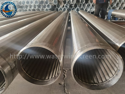 Stainless Steel Od168mm Wedge Wire Screen Pipe With 1.0mm Slot