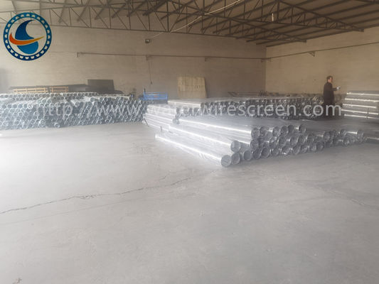 Q195 Low Carbon Galvanised 168mm Water Wire Screen With Bevel Welded Rings