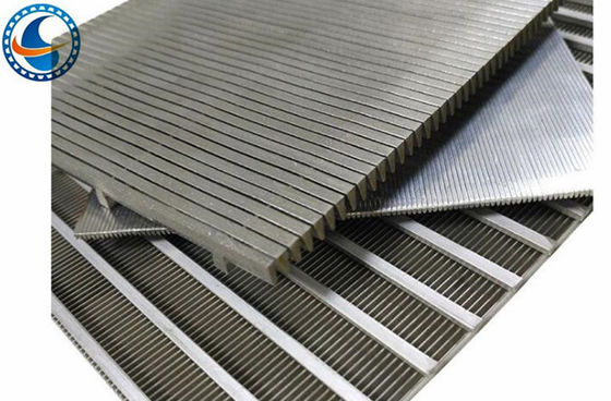 Flat Profile Acid Washing Wedge Wire Screen Panels Stainless Steel 304