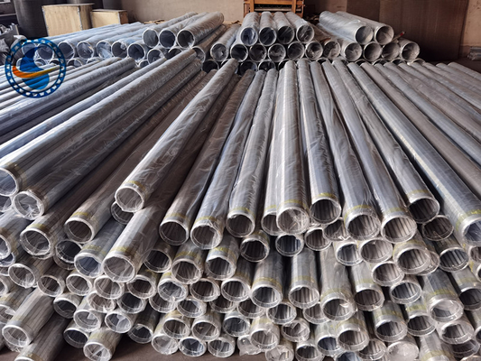 3-1/2" Slot 20 V Wire Screen Pipe Low Carbon Galvanized