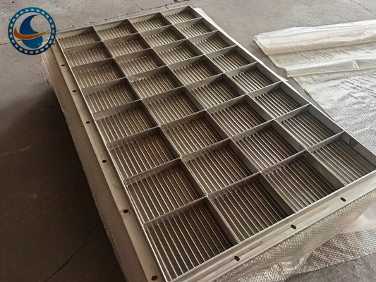 Stainless Steel 304 Slot Wedge Wire Screen Panels / Plate