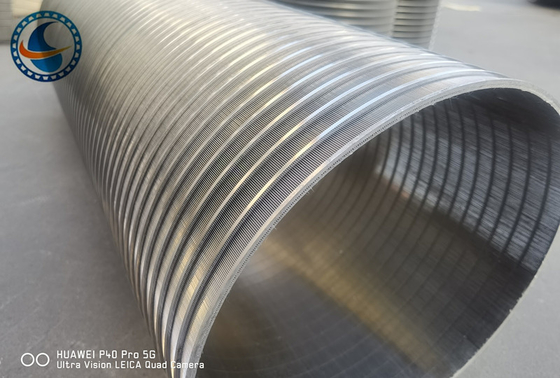 Ciągły profil szczelinowy Wedge Wire Screen SS304 Filtracja przemysłowa