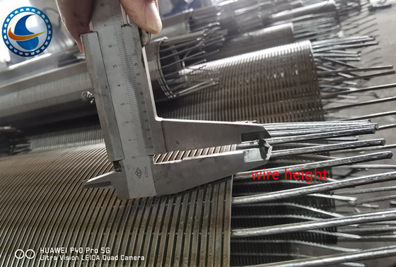 OD 273mm V Wire Johnson Wire Screen Niemagnetyczna stal nierdzewna