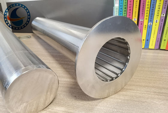 304 Stainless Steel Rod Based Continuous Slot Wedge Wire Mesh Filter Type From Outside To Inside Wire Shape 3*4.6mm V Shape