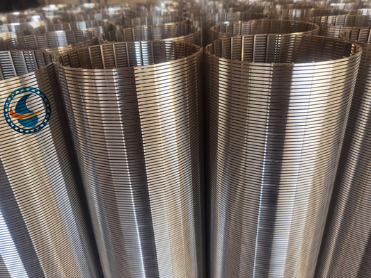 2507 Cylinder filtrujący z drutu stalowego V Duplex z otworem 0,13 ± 0,02 mm