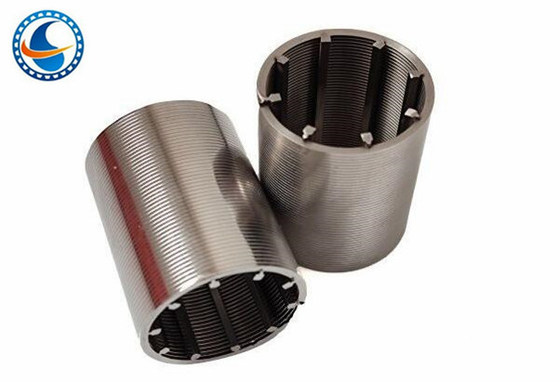 Szczelina 0.025mm Drut owinięty drutem Ciągły cylinder szczelinowy
