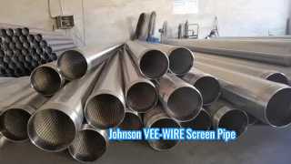 Rura ekranowa Johnson VEE-WIRE ze stali nierdzewnej 100 bar