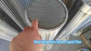 Filtr cieczy z metalowym owiniętym drutem SS316L o średnicy 50 μm